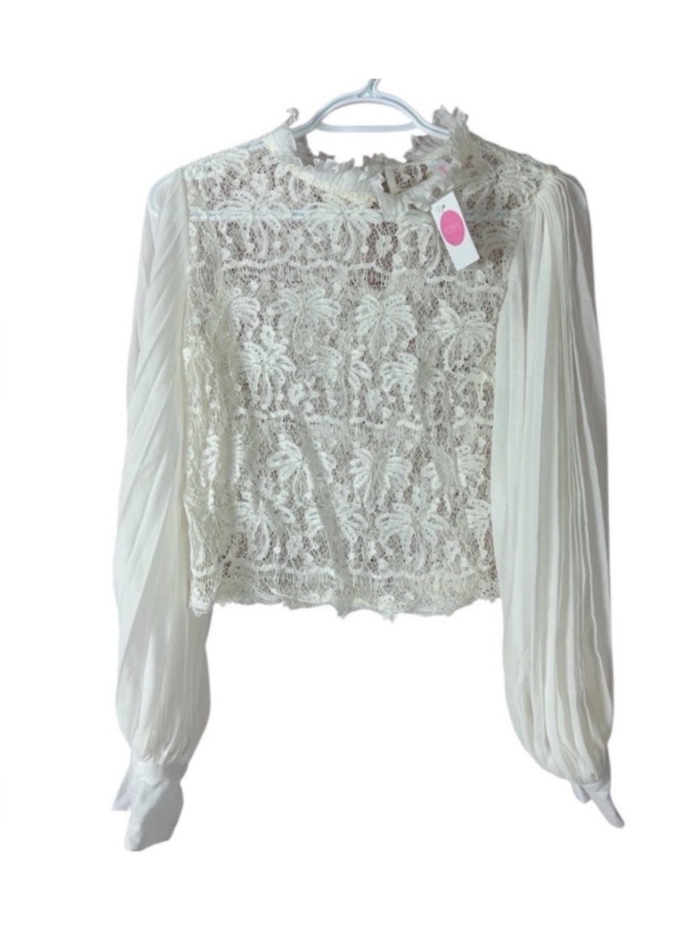 NWT Dressy Ruffle Lace Blouse